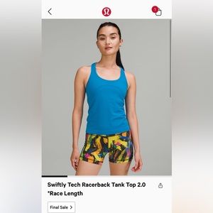 COPY - poolside blue new with tags size four tank top